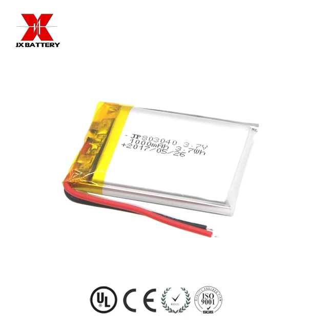 แบตเตอรี่ Lipo คุณภาพดีที่สุด JP803040 1000mah โรงงานในจีน